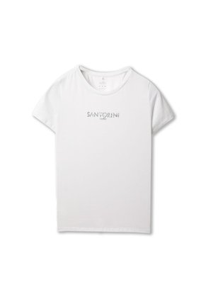 Camiseta Estampada Para Mujer Prime Manga Corta Blanca