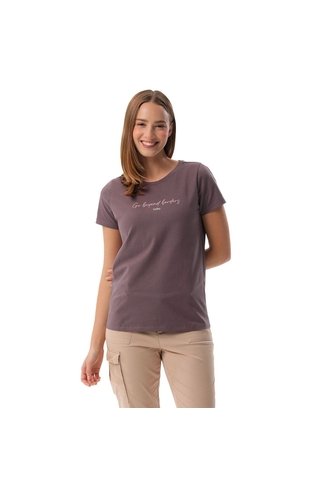 Camiseta Estampada Para Mujer Prime Manga Corta Café Totto