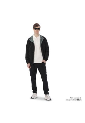 Chaqueta Doble Faz Para Hombre Vallero Verde/Negra