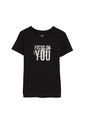 Camiseta Estampada Para Mujer Prime Negra de Totto