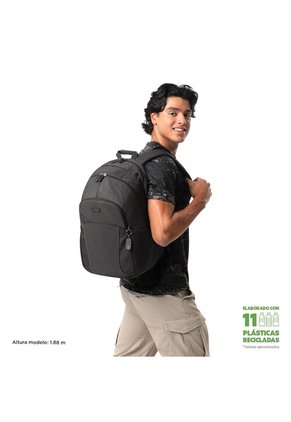Morral Mochila Para Hombre Porta Pc Gris Oscuro Cambri Totto