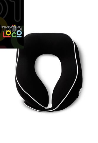 Almohada De Viaje Real Madrid Negra Totto