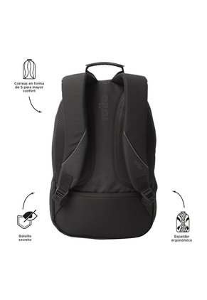 Morral Mochila Para Hombre Porta Pc Gris Oscuro Cambri Totto
