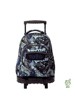 Morral Ruedas Niño Porta PC 15.4" Bomper Renglon Gris
