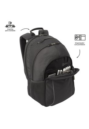 Morral Mochila Para Hombre Porta Pc Gris Oscuro Cambri Totto