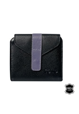 Billetera De Cuero Almandina Con RFID Blocker Negra Totto