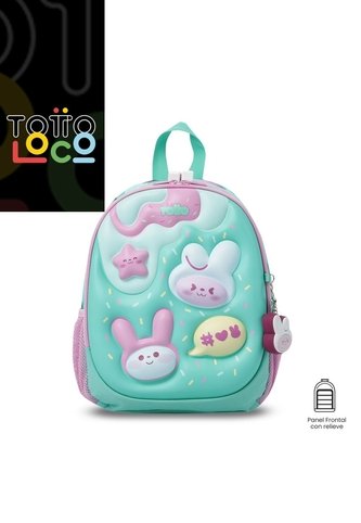 Morral Para Niña Bunny Pump Pequeño Verde Totto