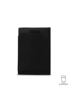 Billetera Hombre Wood 2 Grande Con RFID Blocker Negra