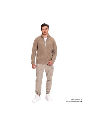 Pantalón Cargo Para Hombre Karwi Beige