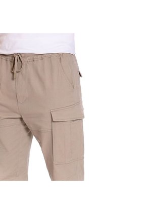 Pantalón Cargo Para Hombre Karwi Beige