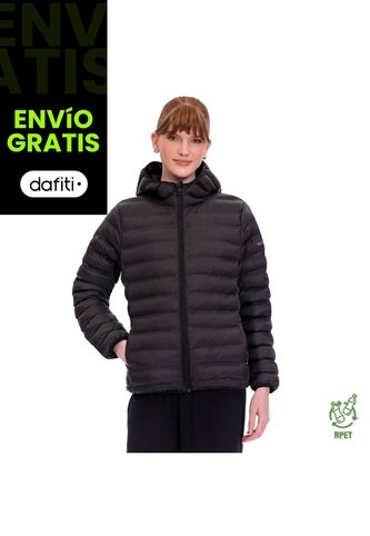 Chaqueta Acolchada Para Mujer Colorfull Pro Negra Totto