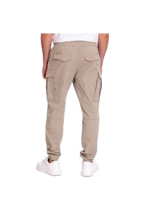 Pantalón Cargo Para Hombre Karwi Beige