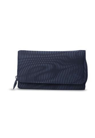 Billetera Para Mujer Texture Var Con RFID Blocker Azul Totto