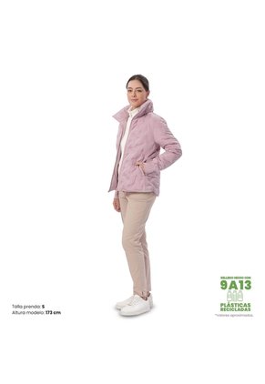 Chaqueta Acolchada Para Mujer Bab Rosada
