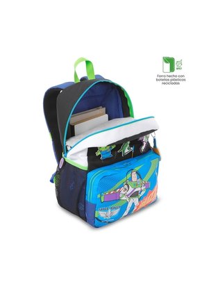 Morral Para Niño Toy Story Buzz Mediano Color Azul