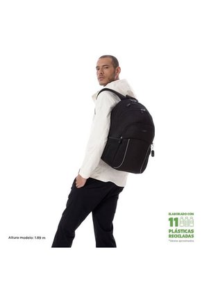 Morral Mochila Para Hombre Porta Pc Negro Cambri Totto