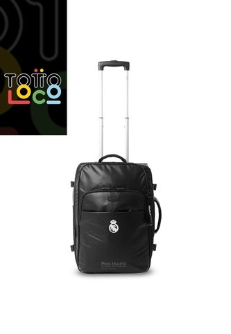 Maleta De Cabina Real Madrid 10 Kilos Negra Totto
