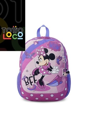 Morral Escolar Para Niña Minnie Point Walt Mediano Totto
