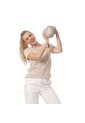Chaqueta Acolchada Para Mujer Owens 2.0 Beige/Metálico/ de Totto