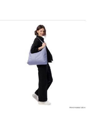 Shopping Bag Grande Para Mujer Smooth Porta PC 14" Morado