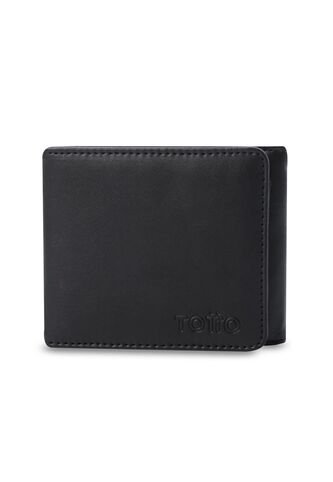 Billetera Para Hombre Ermatto Con RFID Blocker Negra Totto