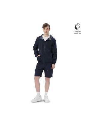 Chaqueta Doble Faz Para Hombre Vallero Azul