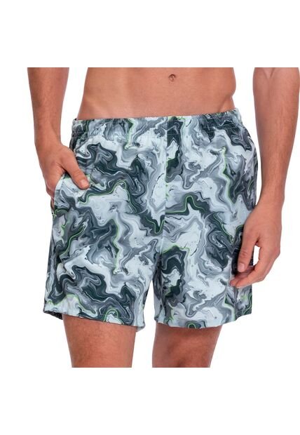 Pantaloneta Estampada Para Hombre Lown Verde