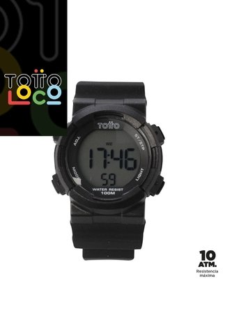 Reloj Digital Pixel Color Negro Totto