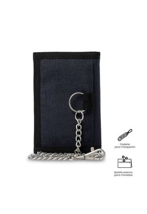 Billetera Hombre Riva Mediana Con RFID Blocker Azul