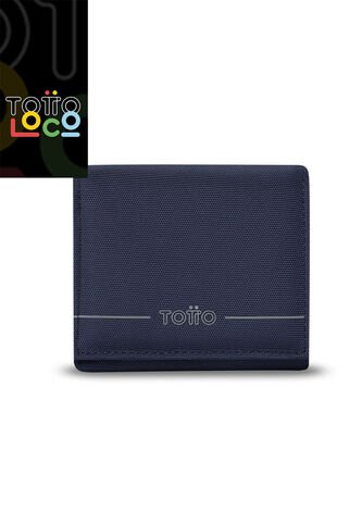 Billetera Para Hombre Sayle Con RFID Blocker Azul Totto