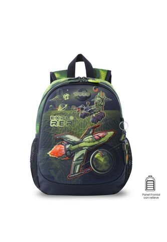 Morral Para Niño Explorer Ship Pequeño Verde Totto