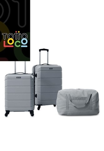 Combo De Viaje Maletas Rayatta Cabina + Mediana + Tula Totto