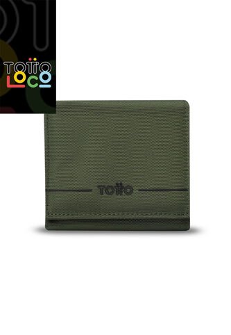 Billetera Para Hombre Sayle Con RFID Blocker Verde Totto