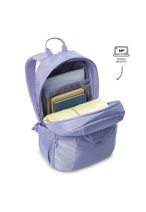 Morral Universitario Porta PC 14" Trik Morado Mujer