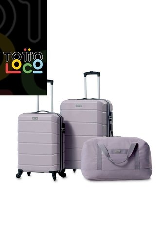 Combo De Viaje Maletas Rayatta Cabina + Mediana + Tula Totto