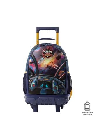 Morral Con Ruedas Niño Sentinel Mediano Gris Totto