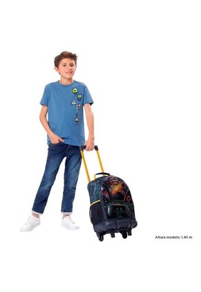 Morral Con Ruedas Niño Sentinel Mediano Gris