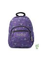 Morral Juvenil Tempera Pequeño Morado Con Corazones de Totto