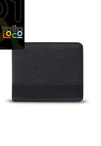 Billetera Para Hombre Lad Con RFID Blocker Negra Totto