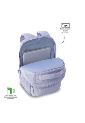 Morral Antimpacto Comfort 2.0 Porta PC 16" Morado Mujer