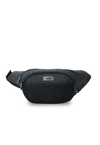 Riñonera Unisex Meshout Mediana Color Negra Totto