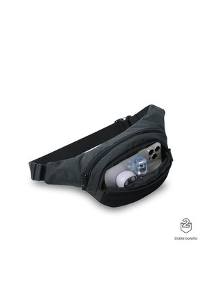Riñonera Unisex Meshout Mediana Color Negra