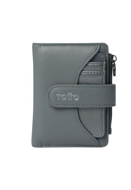 Billetera Style Dull Con RFID Blocker Gris