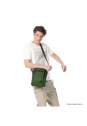 Bolso Para Hombre Porta Tableta 10" Crossbody Bayonne Verde