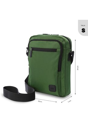 Bolso Para Hombre Porta Tableta 10" Crossbody Bayonne Verde