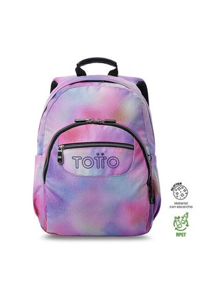 Morral Juvenil Porta PC 13" Gommas Glitter Rosado