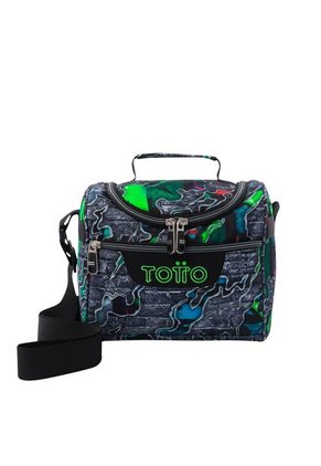 Combo Escolar Morral Grande Acuarela Y Lonchera Térmica Pizarra