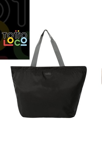 Shopping Bag Plegable Ramel Liviana Negro Totto
