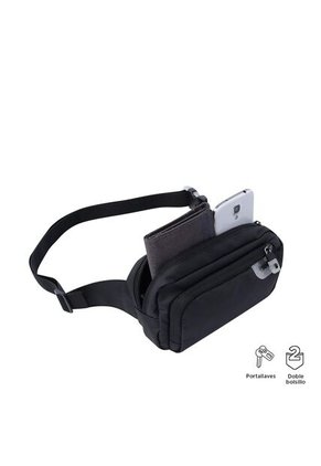 Riñonera Unisex Clear Sam Negra