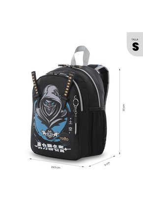 Morral Para Niño Hanzo Pequeño Negro